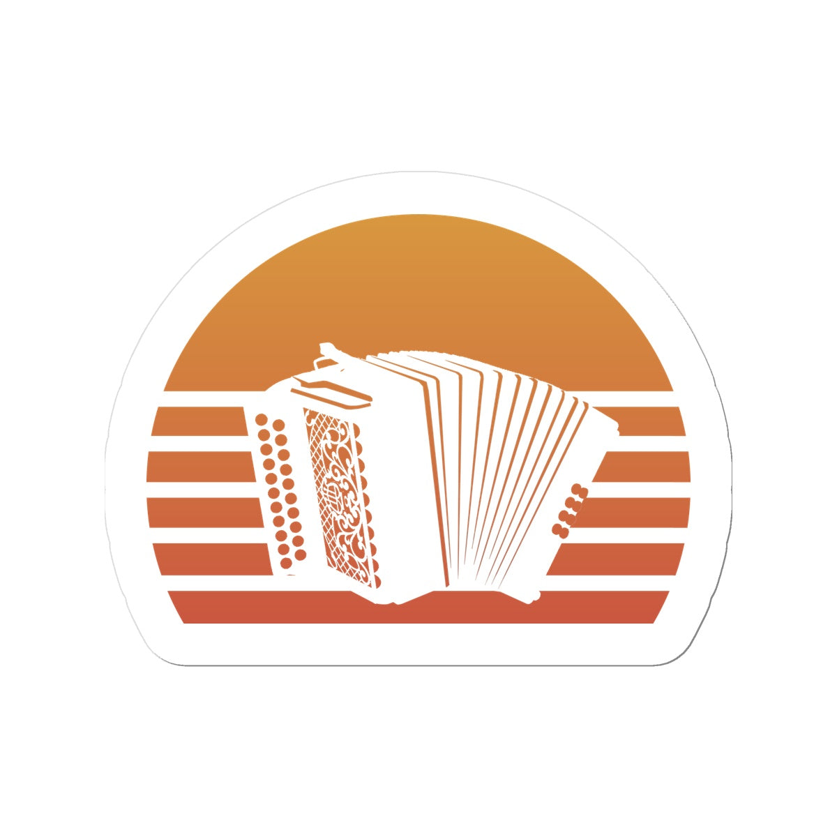 Sunset Melodeon Sticker