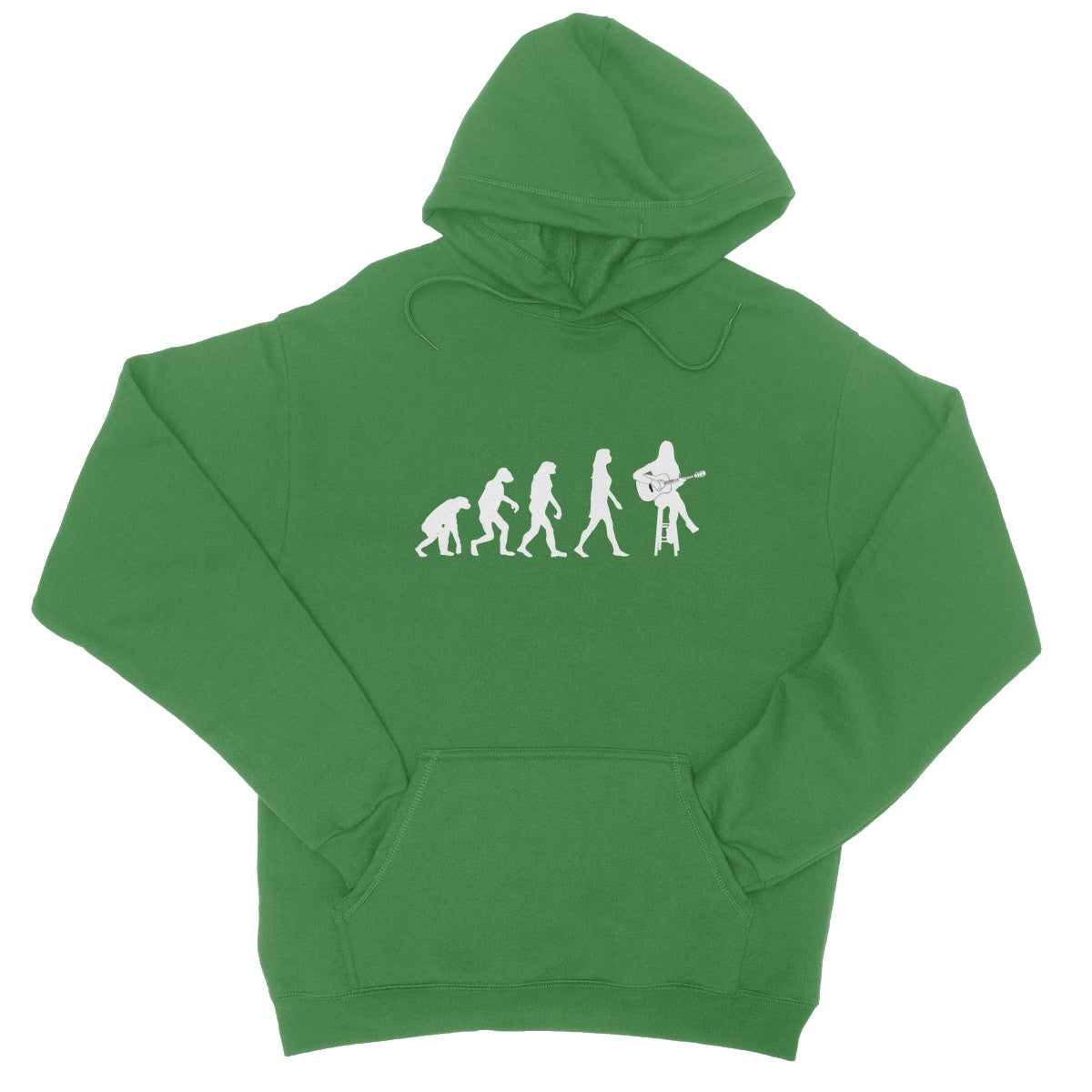 Evolution of Female Guitar Players College Hoodie