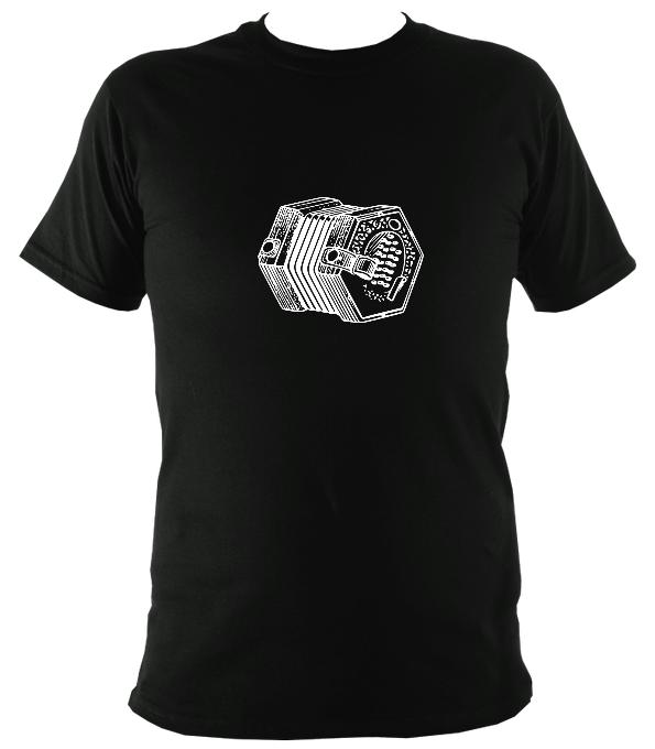 English Concertina T-shirt - T-shirt - Black - Mudchutney