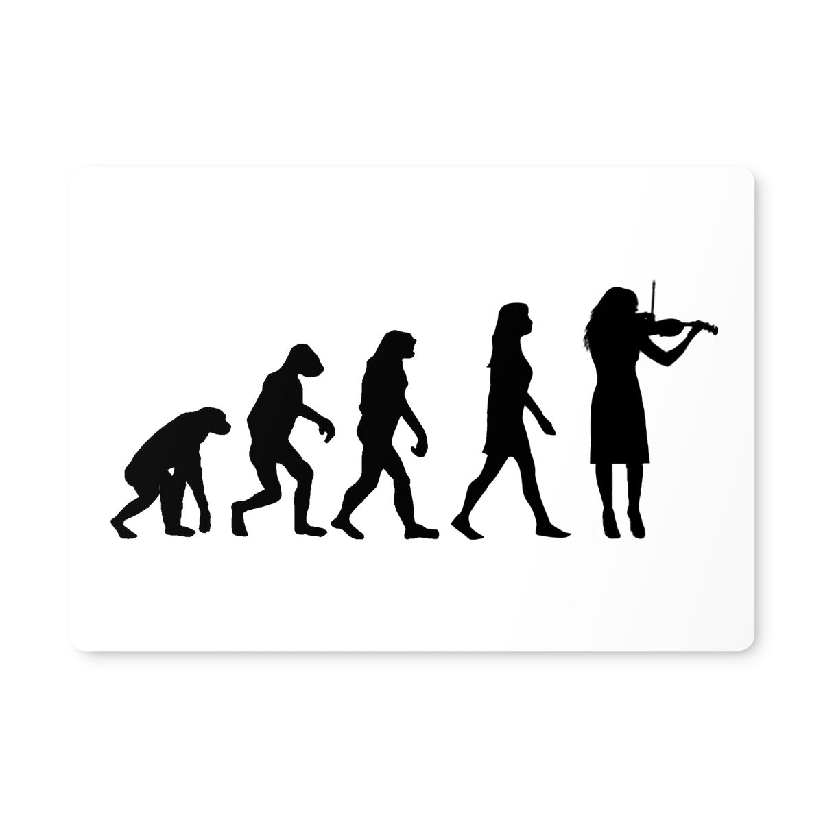 Evolution of Female Fiddle Players Placemat