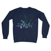 Abstract Music Score Crew Neck Sweatshirt