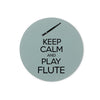 Keep Calm & Play Flute Glass Chopping Board