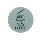 Keep Calm & Play Flute Glass Chopping Board