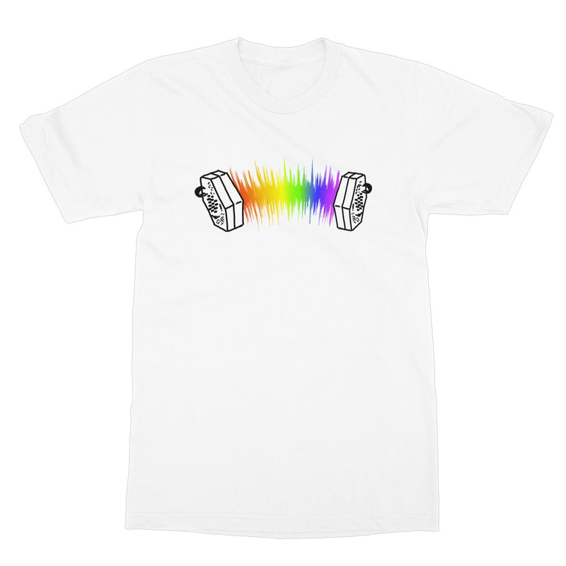 Rainbow Sound Wave Concertina T-Shirt