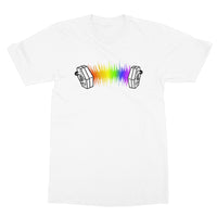 Rainbow Sound Wave Concertina T-Shirt