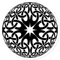 Celtic Woven Globe Sticker