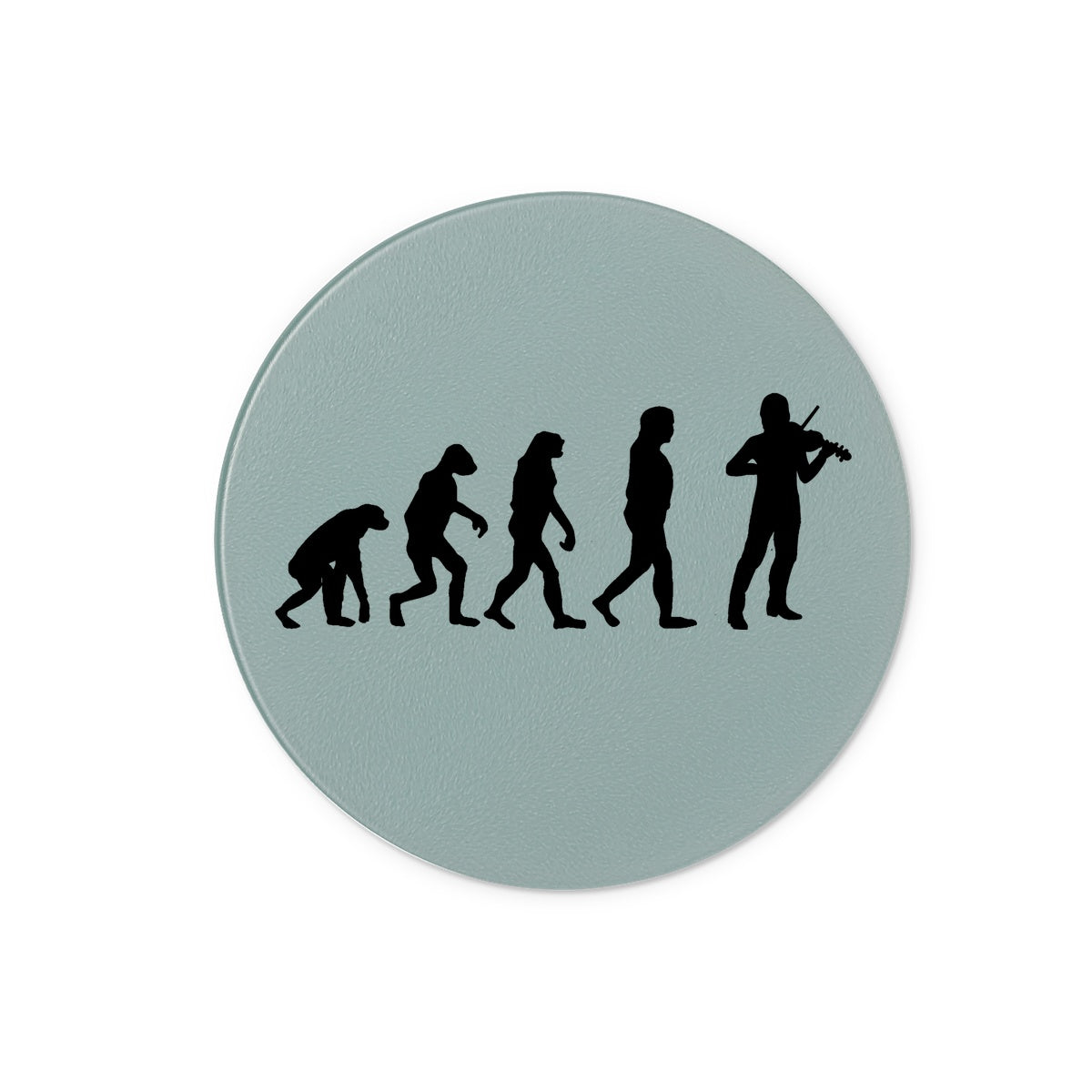 Evolution of Fiddle Players Glass Chopping Board