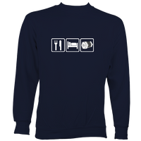 Eat, Sleep, Play Concertina Sweatshirt