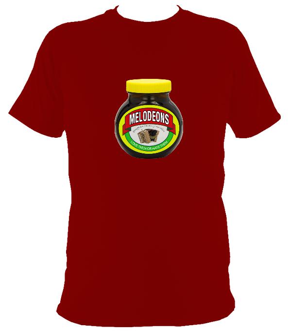 Melodeons - Love or Hate them T-shirt - T-shirt - Cardinal Red - Mudchutney