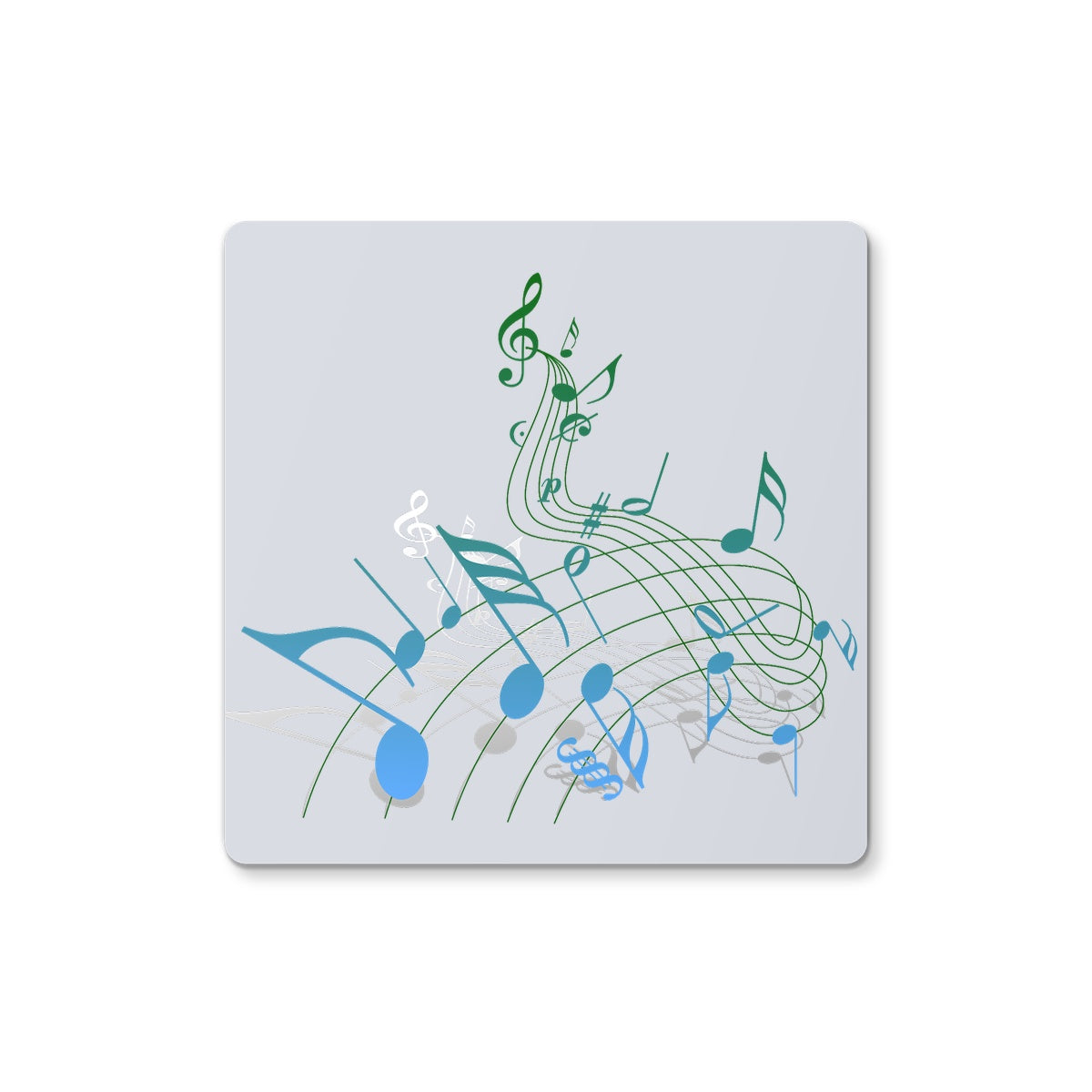 Abstract Music Score Coaster