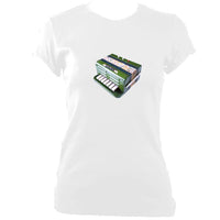 Accordion Toy Ladies Fitted T-shirt-Women's fitted t-shirt-Mudchutney