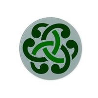 Green Celtic Knot Glass Chopping Board