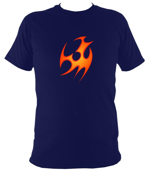 Tribal Fire T-shirt - T-shirt - Navy - Mudchutney