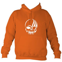 Tribal Simple Skull Hoodie-Hoodie-Burnt orange-Mudchutney