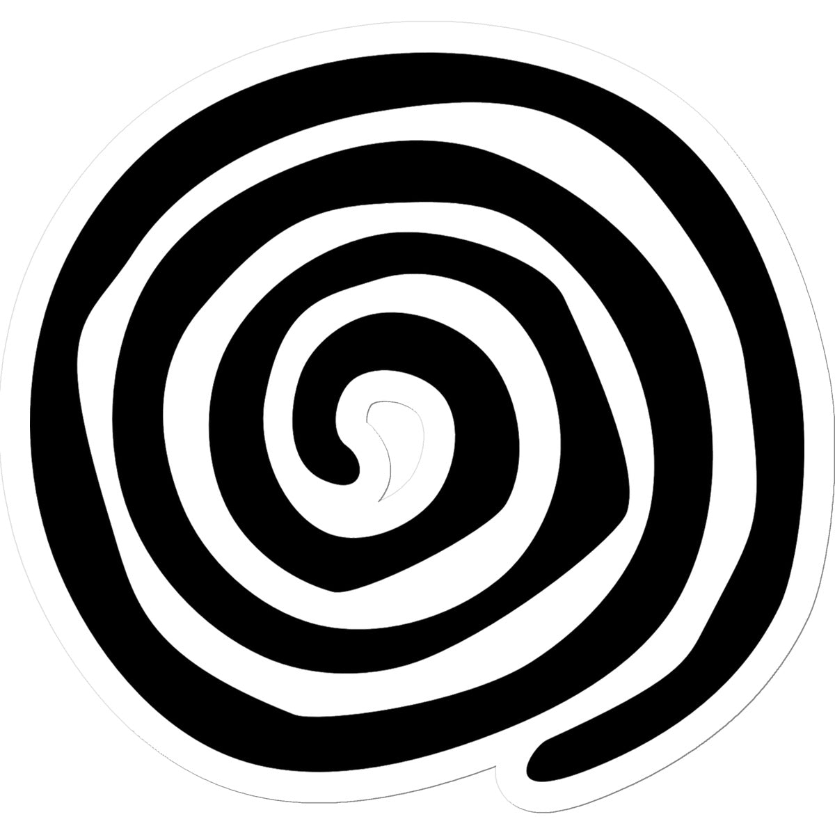 Round Spiral Sticker
