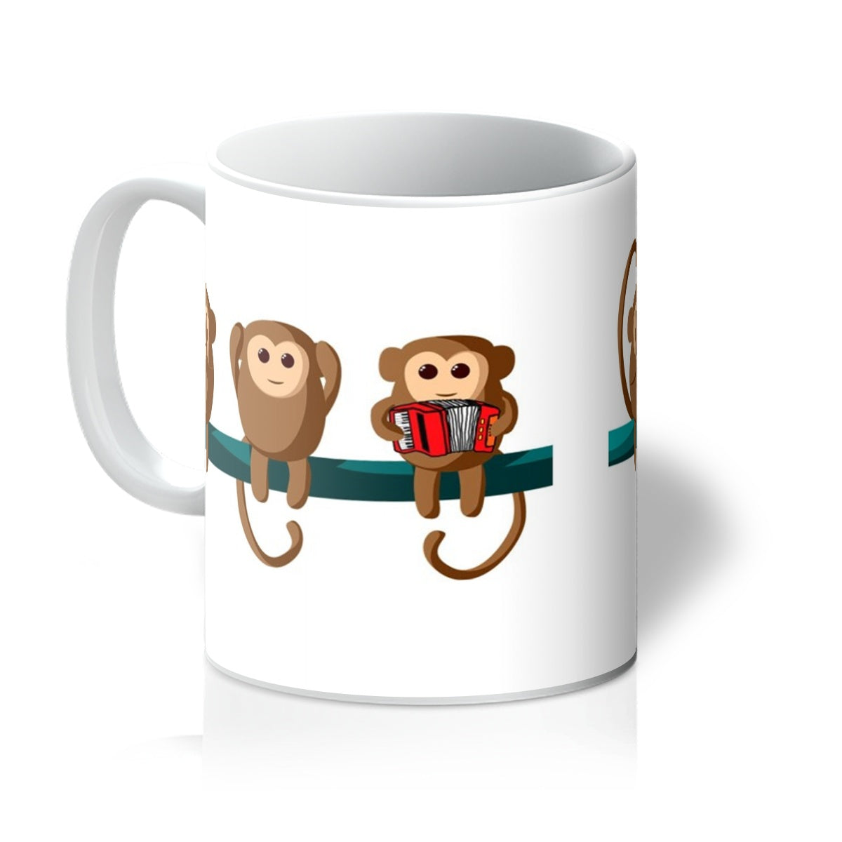 Play No Accordion Monkeys Mug