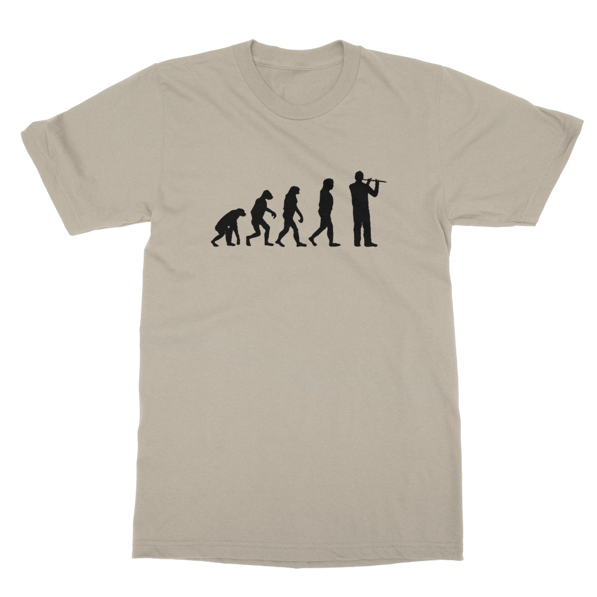 Evolution of Flute Players Softstyle T-Shirt