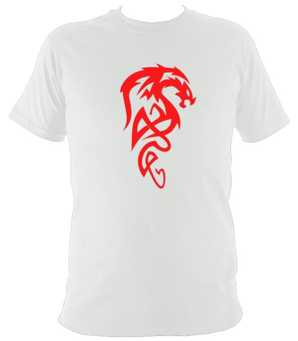 Tribal Dragon T-shirt - T-shirt - White - Mudchutney