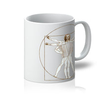Da Vinci Vitruvian Man Accordion Mug