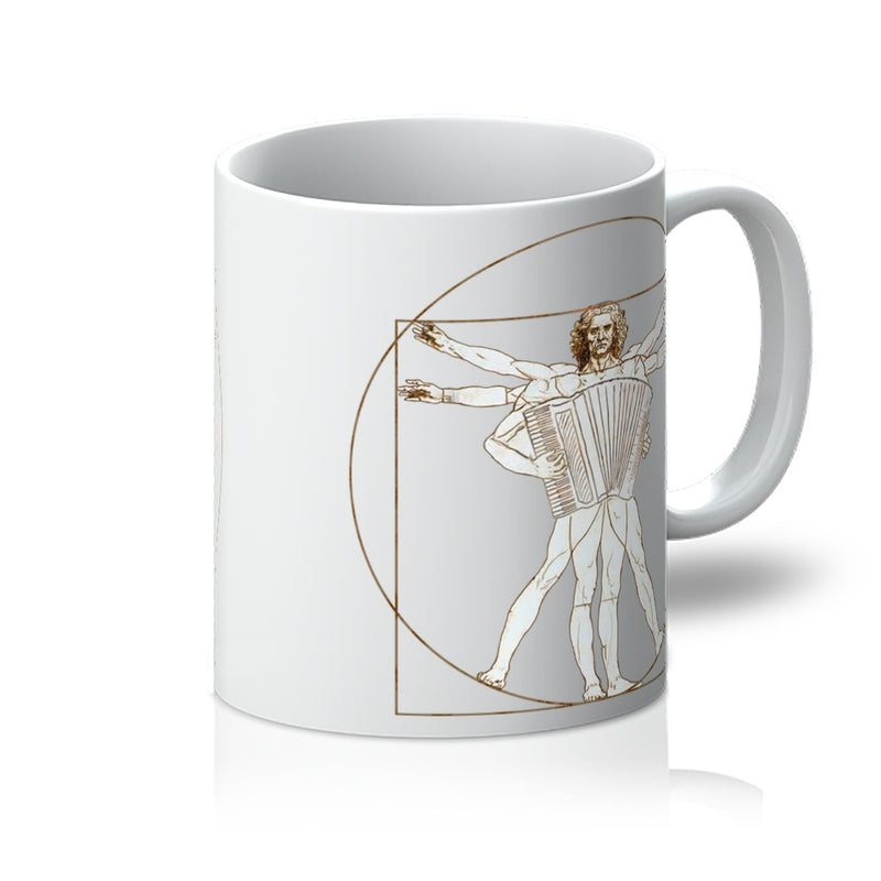 Da Vinci Vitruvian Man Accordion Mug