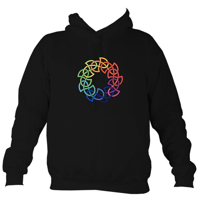 Rainbow Celtic Knot Hoodie-Hoodie-Jet black-Mudchutney