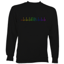 Heartbeat Melodeon in Rainbow Colours Sweatshirt