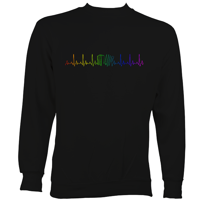 Heartbeat Melodeon in Rainbow Colours Sweatshirt