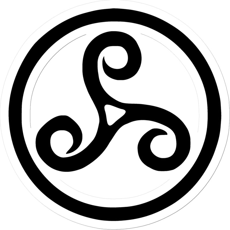 Celtic Triskelion Circle Sticker