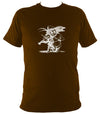 Fiddle Playing Goblin T-shirt - T-shirt - Dark Chocolate - Mudchutney