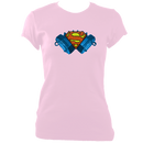 Concertina Superman Women's Fitted T-shirt