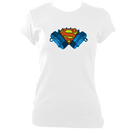 Concertina Superman Women's Fitted T-shirt