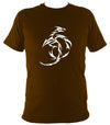 Tribal Dragon T-shirt - T-shirt - Dark Chocolate - Mudchutney