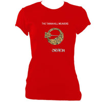 update alt-text with template Tannahill Weavers "Orach" Ladies Fitted T-Shirt - T-shirt - Red - Mudchutney