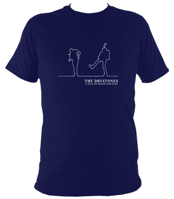 The Drystones "Tale of Sound and Fury" T-shirt - T-shirt - Navy - Mudchutney