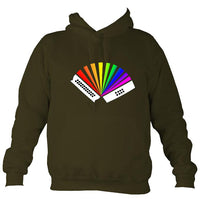 Rainbow Melodeon Hoodie-Hoodie-Olive green-Mudchutney