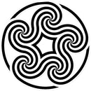 Five way Celtic Sticker