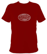 Lachenal Concertina Logo T-shirt - T-shirt - Cardinal Red - Mudchutney