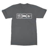 Eat Sleep & Play Concertina T-shirt