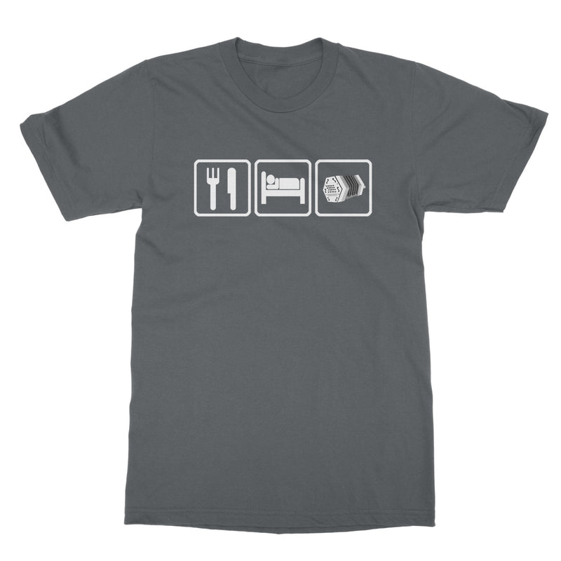 Eat Sleep & Play Concertina T-Shirt
