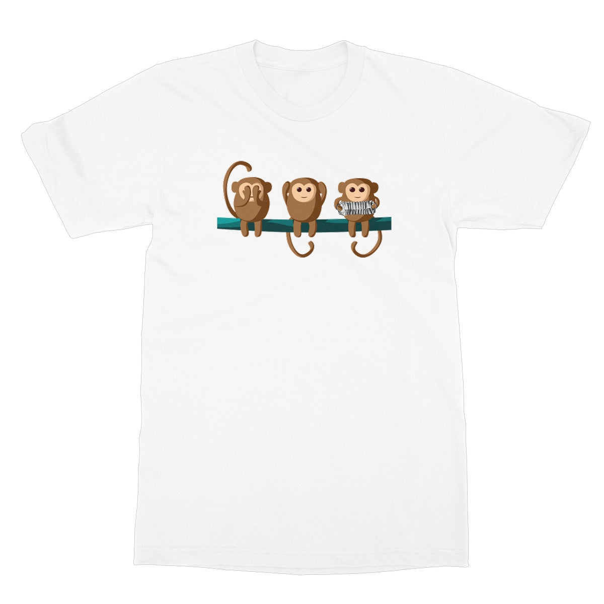 Play No Concertina Monkeys T-shirt