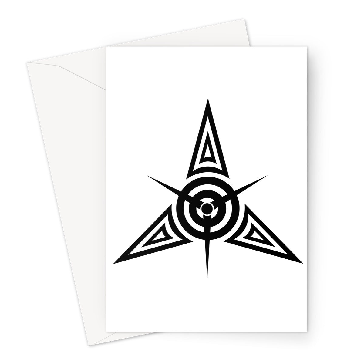 Tribal Star Tattoo Greeting Card