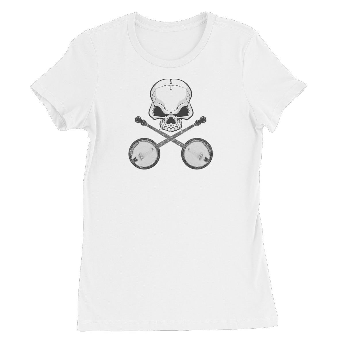 Skull and crossed Banjos Women's T-Shirt