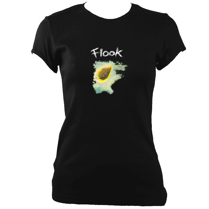 Flook "Haven" Ladies Fitted T-Shirt - T-shirt - Black - Mudchutney