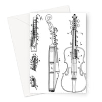 Fiddle Patent Greeting Card