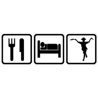 Eat Sleep & Morris Dance Sticker