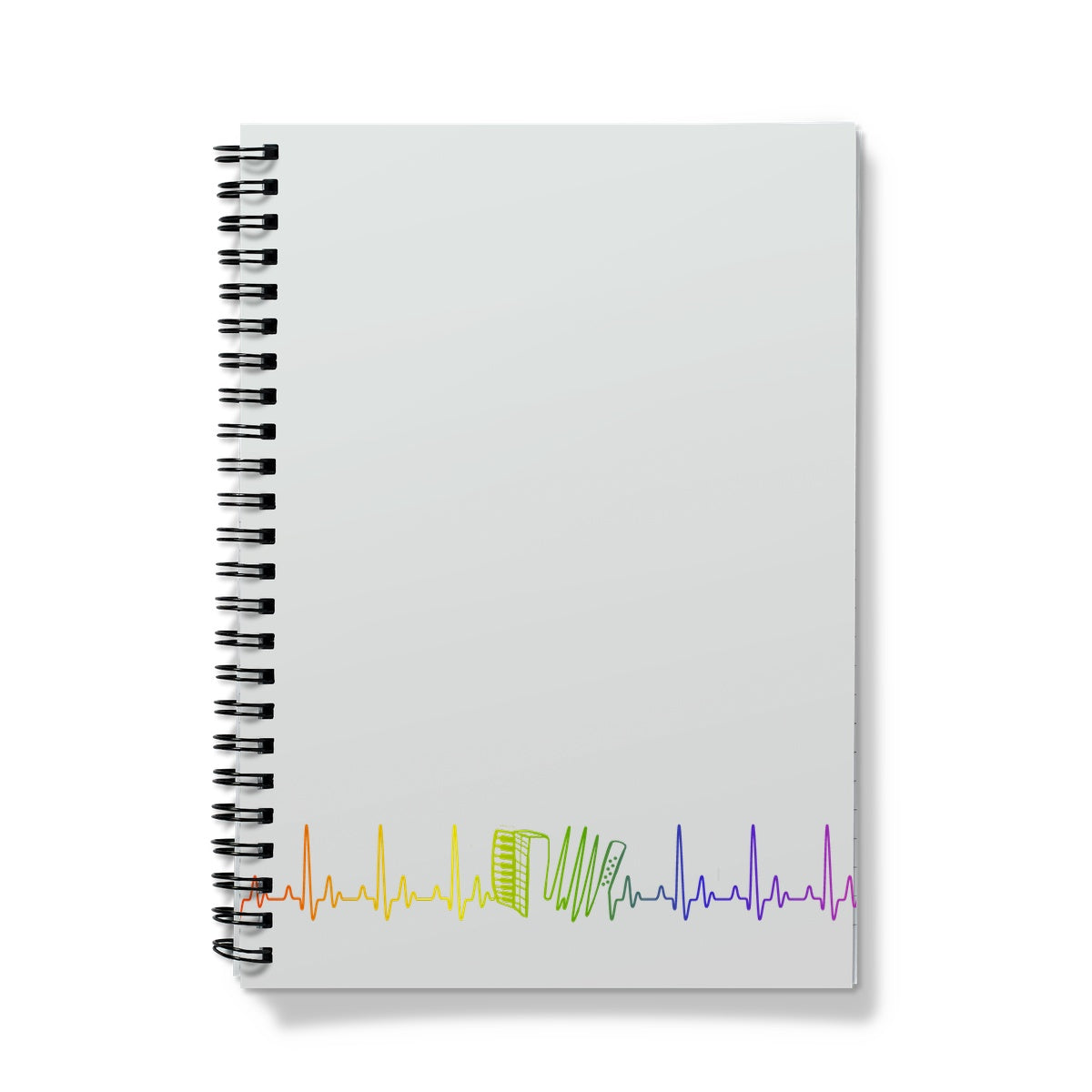 Rainbow Heartbeat Accordion Notebook