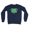 Celtic woven hearts Crew Neck Sweatshirt