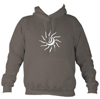 Tribal Sun Hoodie-Hoodie-Mocha brown-Mudchutney