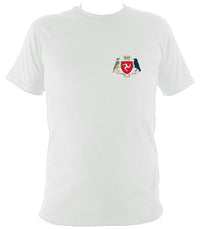 Manx Coat of Arms T-shirt - T-shirt - White - Mudchutney