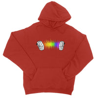 Rainbow Sound Wave Concertina Hoodie